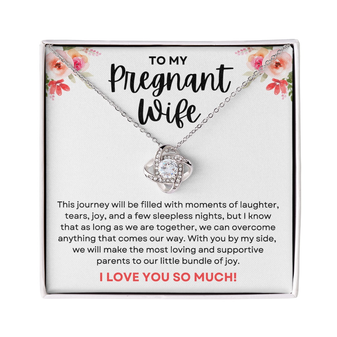 Pregnant Wife Necklace, Gift for Pregnant Wife, Thank You Pregnant Wife