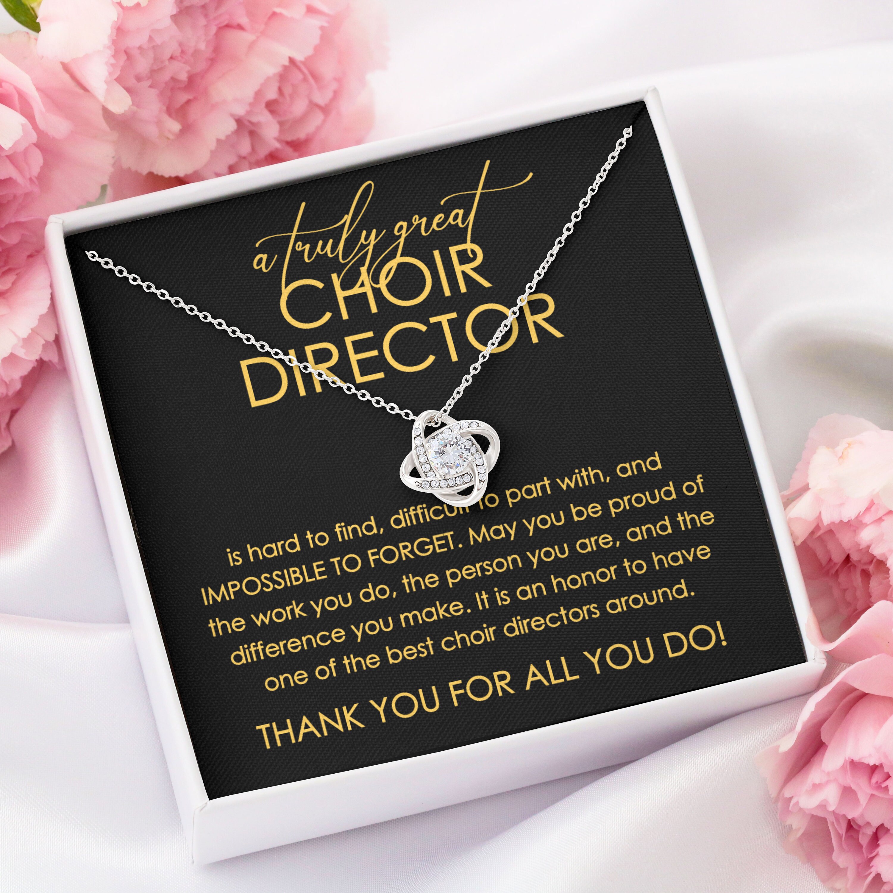 Choir Director Necklace Gift for Choir Director Thank You Etsy