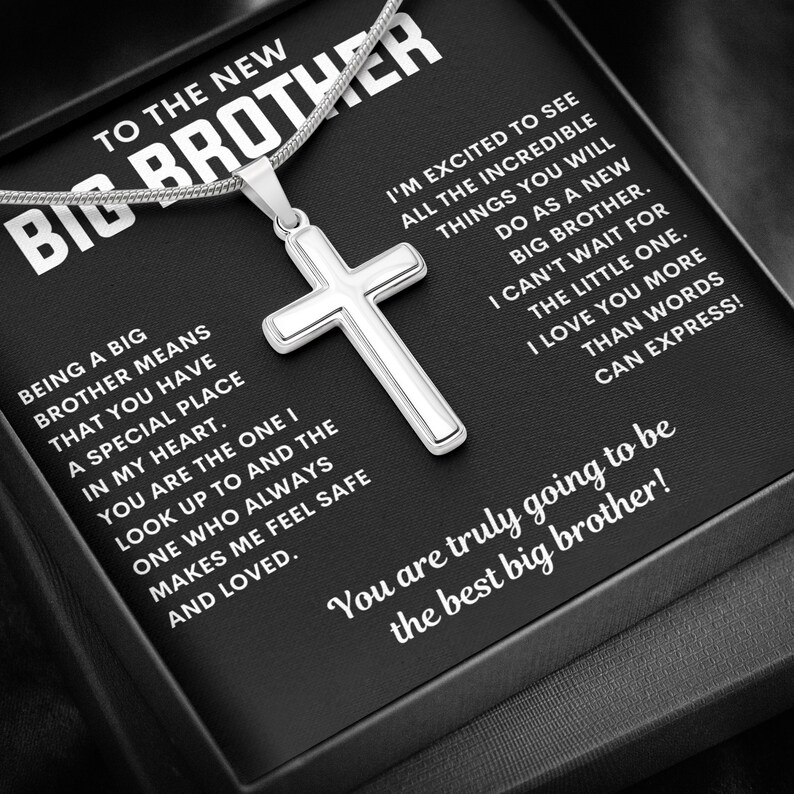 New Big Brother Necklace, Future Big Brother Gift, Gifts for New Big