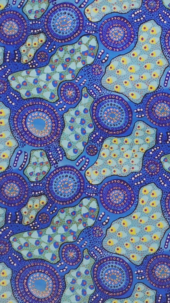 Handmade Aboriginal Baby Blankets Water Dreaming Pram Etsy Australia