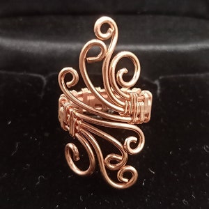 Copper Plated Ring Copper Wire Wrapped Ring Copper Ring Adjustable Ring Handmade Copper Rings For Women All Size Available, Gift For Her