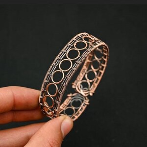 Genuine Copper Bracelet, Antique Cuff bangle, Adjustable Copper Bracelet, Copper Jewelry, Elegant Bangle, Boho Bangle, Gift For Anniversary