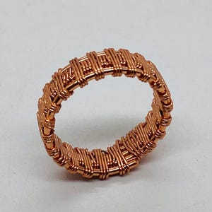 Copper Wire Wrapped Ring Elegant Round Shape Ring Statement Ring Proposal Ring Designer Wire Ring Handmade Ring Gift For Anniversary