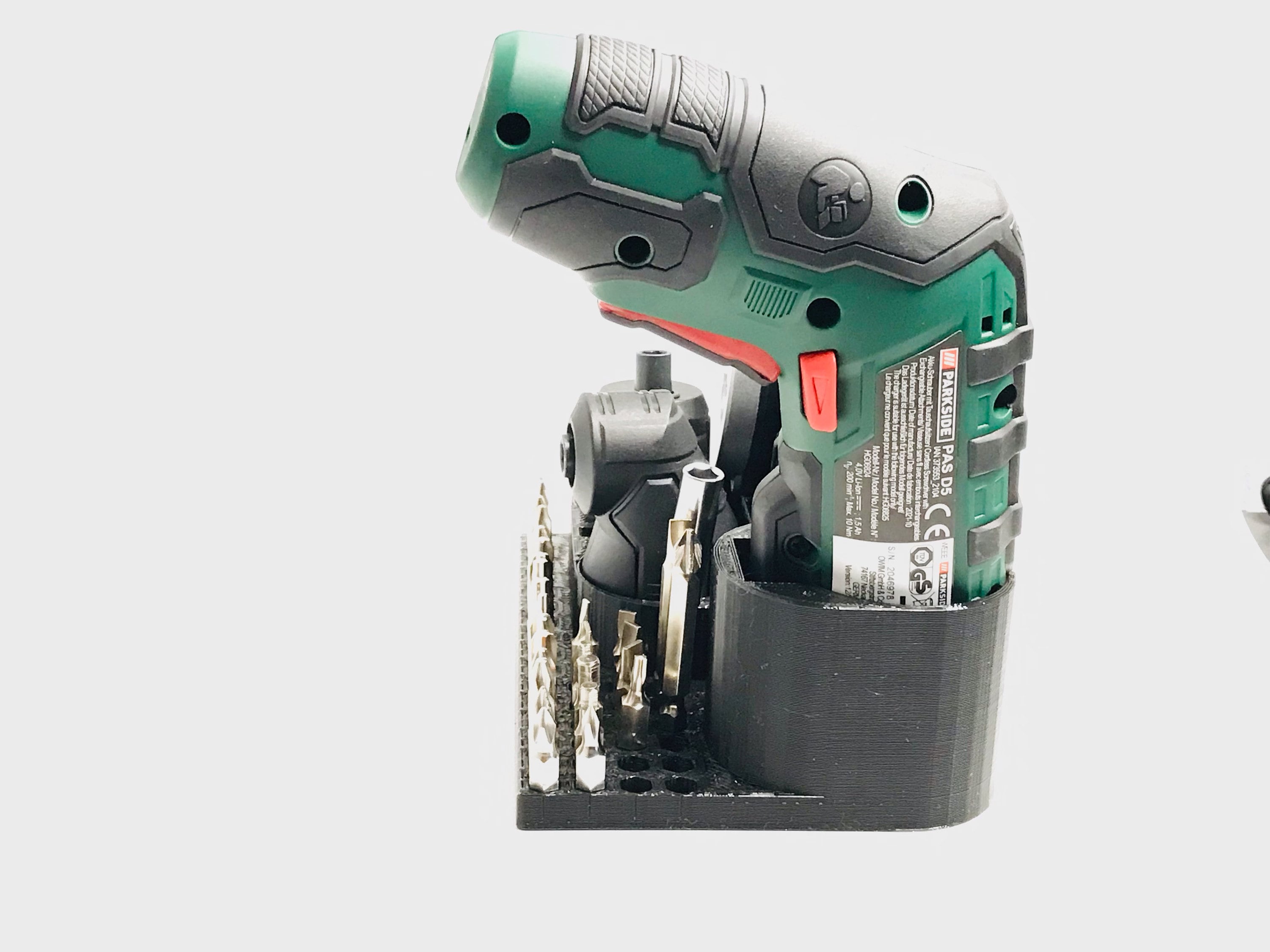 Wall Mount Wall Holder for Mini Cordless Screwdriver Parkside PAS