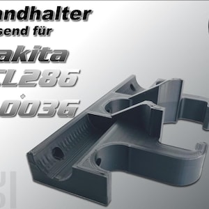 Wandhalterung passend für Makita DCL286 + CL003G Akku Staubsauger Wand Halter , weiß, schwarz