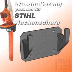 Wandhalterung passend für Stihl Heckenschere, Halterung Akku Heckenscheren HSA 56 u.a.