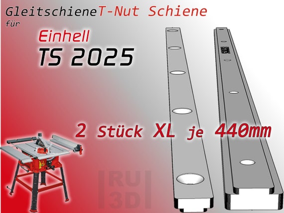 2x 440 mm glissière rail à rainure en T pour scie à table EINHELL TS 2025,  scie à onglet/jauge, chariot coulissant -  France