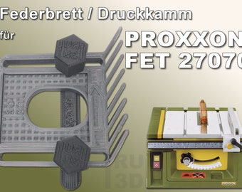 Feather board pressure comb for Proxxon FET 27070 table saw, FeatherBoard