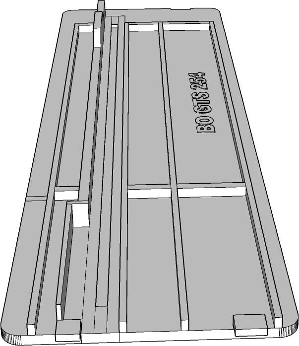 Zero-gap Table Insert Suitable for BOSCH GTS 254 Table Saw, Zero
