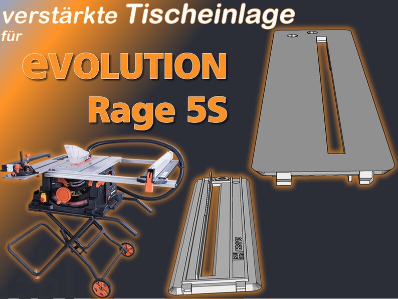 Reinforced Table Insert F. Evolution Rage 5S Insert Base Etsy UK