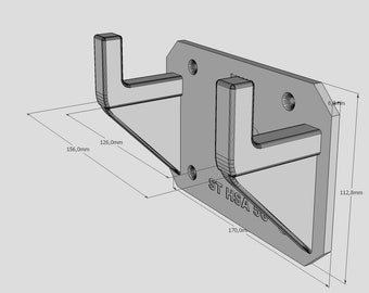 Wandhalterung Für STIHL HSA Akku Heckenschere - Schwarze ABS Halterung