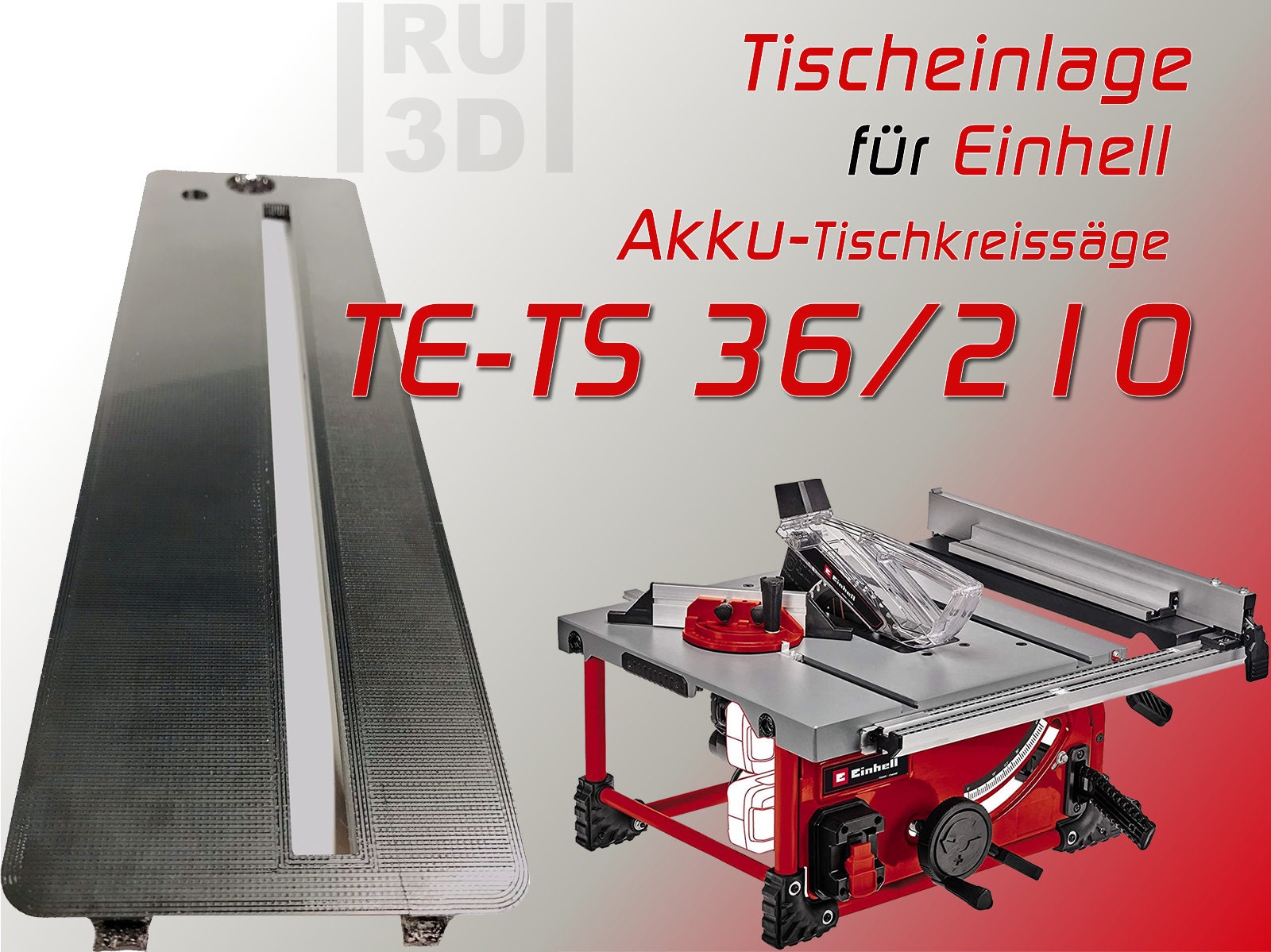 Reinforced Table Insert for EINHELL Cordless Circular Table Saw TE-TS 36/210  - Etsy Israel