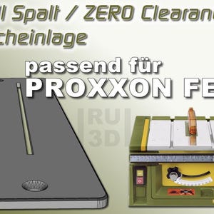 Null Spalt Tischeinlage passend für PROXXON FET 27070 + 37070  Tischkreissäge, Zero Clearance