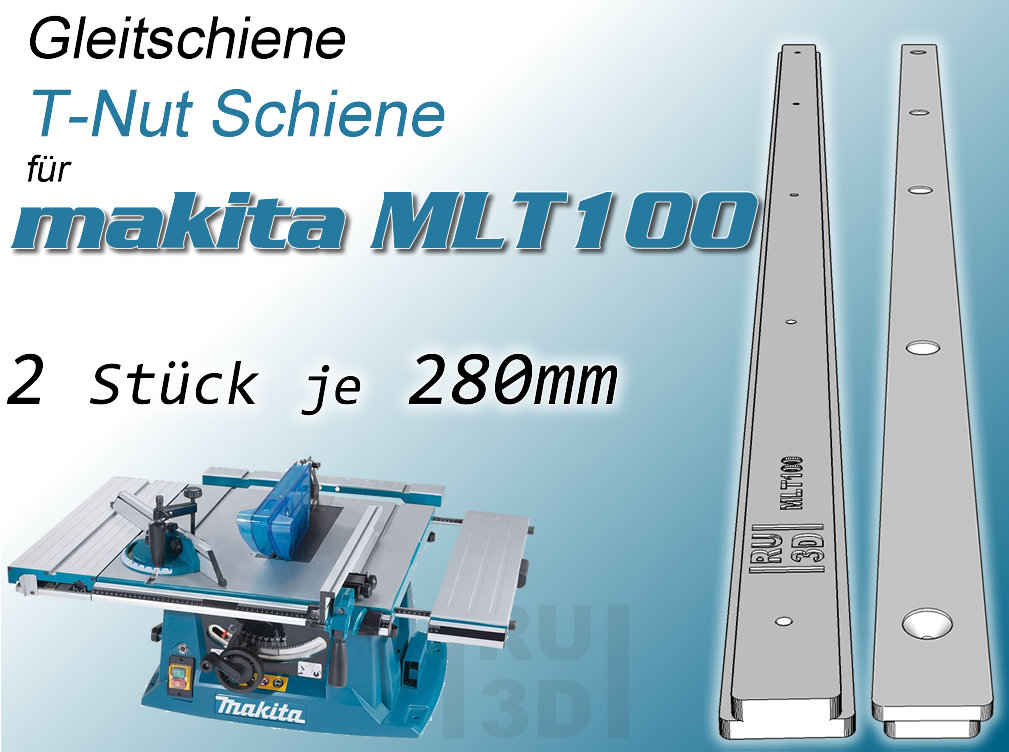 2x 280 Mm Rail T-slot Rail Makita MLT100 Circular - Etsy