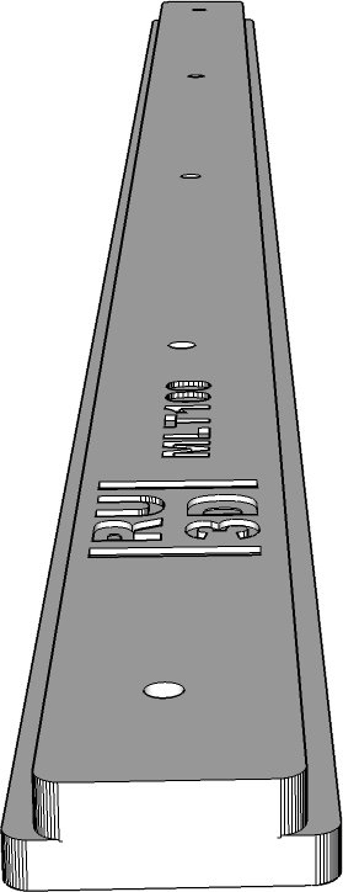 2x 280 Mm Slide Rail Tslot Rail for Makita MLT100 Circular Table Saw