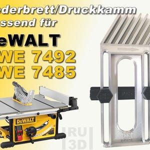 Veerbelaste kam geschikt voor onder andere de DeWALT DWE 7492 en 7485 tafelzaag.