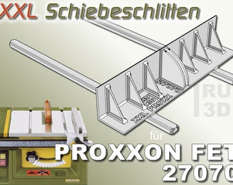 XXL sliding carriage for PROXXON FET 27070 table saw