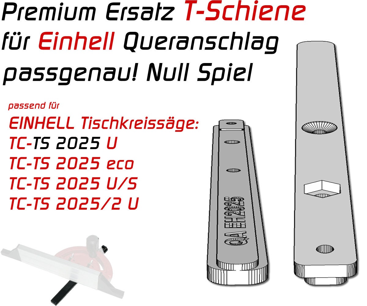 Cross Stop T-rail for EINHELL TS 2025 Circular Table Saw, Miter Saw/gauge -  Etsy Denmark