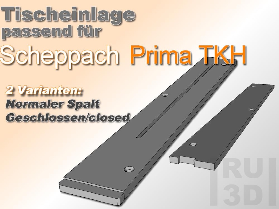 Table Insert Suitable for Scheppach Prima TKH Table Saw, Insert