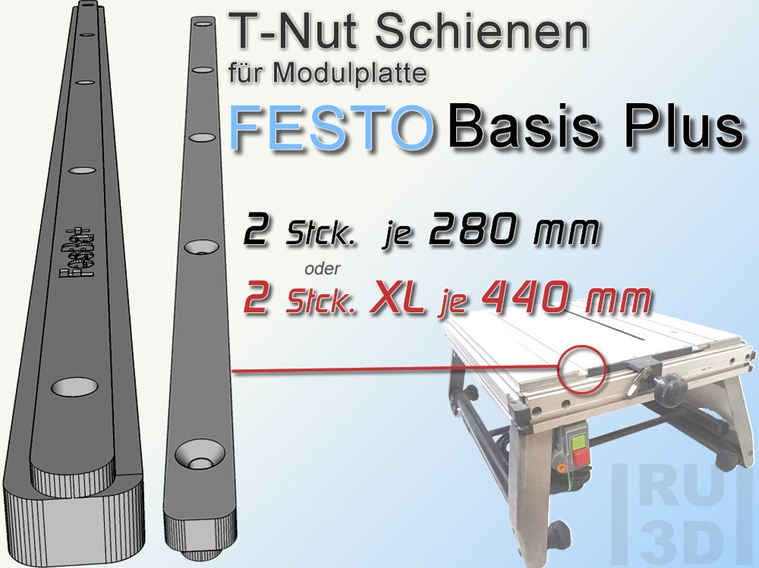 T-slot Rail Slide Rail for Festool Festo Basis Plus, Module Plate - Etsy