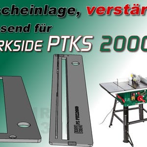 Verstärkte Premium Tischeinlage passend für PARKSIDE PTKS 2000 F4 + E3 Tischkreissäge, Einlage