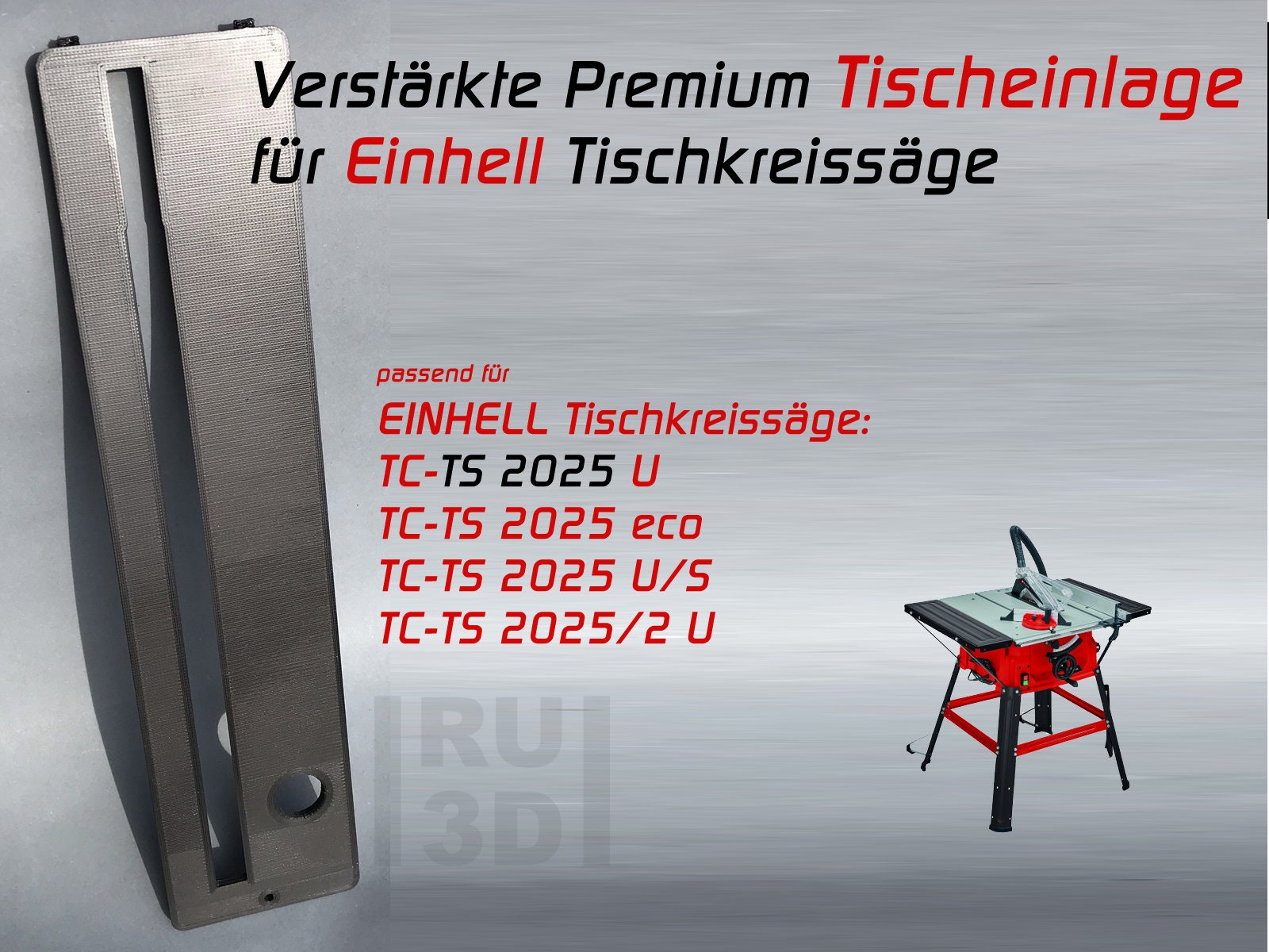 Reinforced Premium Table Insert for EINHELL TC-TS 2025 - Etsy Norway