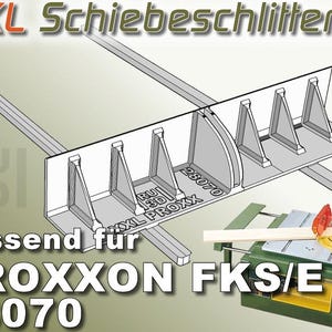 XXL Schiebeschlitten passend für PROXXON FKS/E 28070 Tischkreissäge
