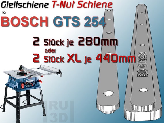 T-nut Rail Slide Rail for BOSCH GTS 254 Table Saw, Sliding