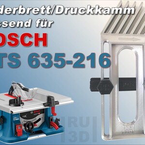 Federbrett Druckkamm passend für BOSCH GTS 635-216 Tischkreissäge