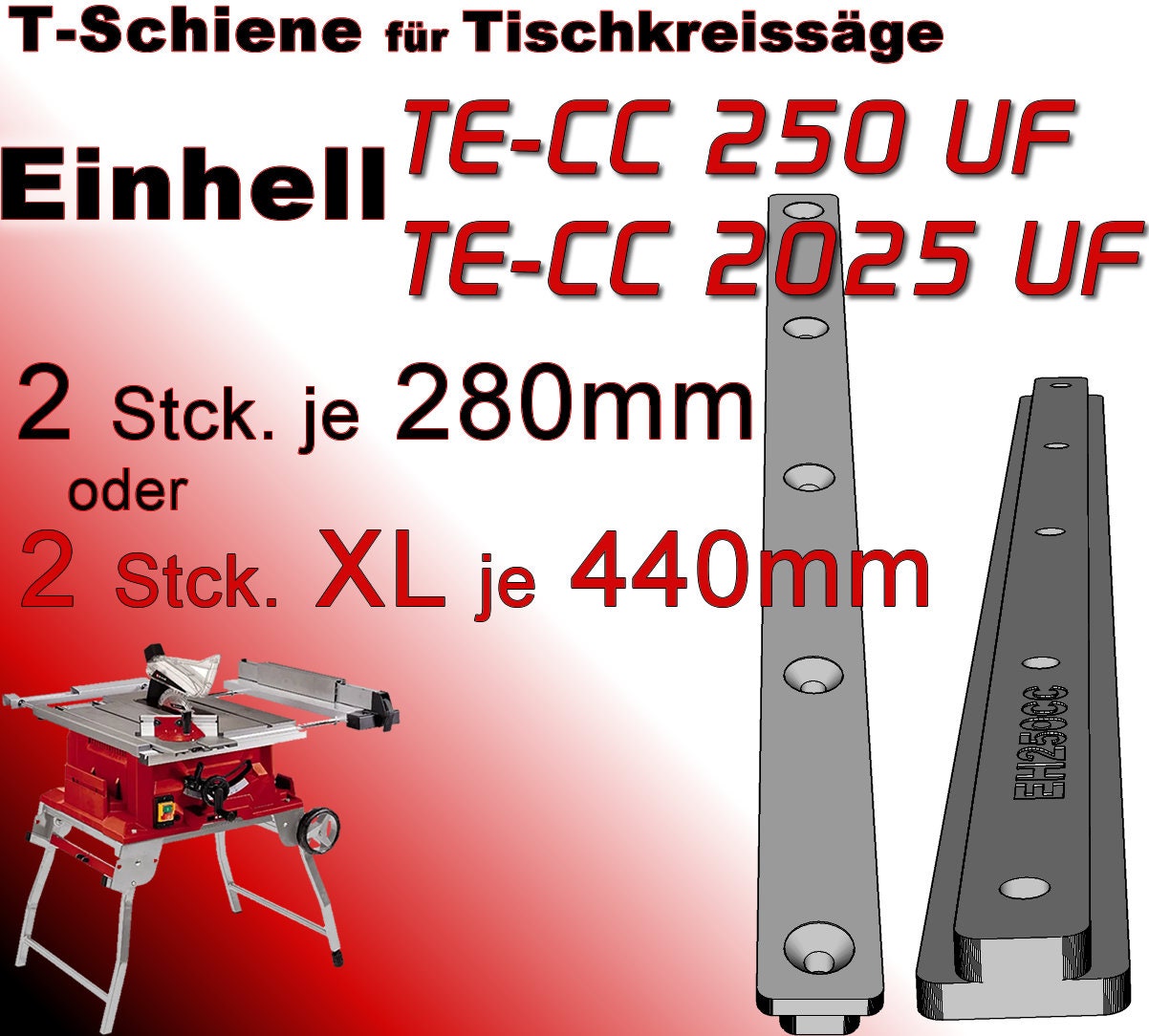 for 2025 Mm 250 Saw T-slot UF 440 Cc Table Mm - Israel Etsy Rail Einhell in or Te-cc 280 Slide