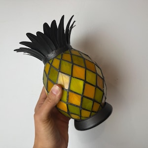 ★昭和レトロ★パイナップル型クリスタルライト ガラスランプ ヴィンテージ Vintage pineapple lamp - Etsy 日本
