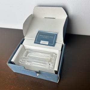 Conjunto de mesa Waterford Marquis Contempra de 2 peças, porta-cartões de visita e bloco de notas, presente para mesa de escritório