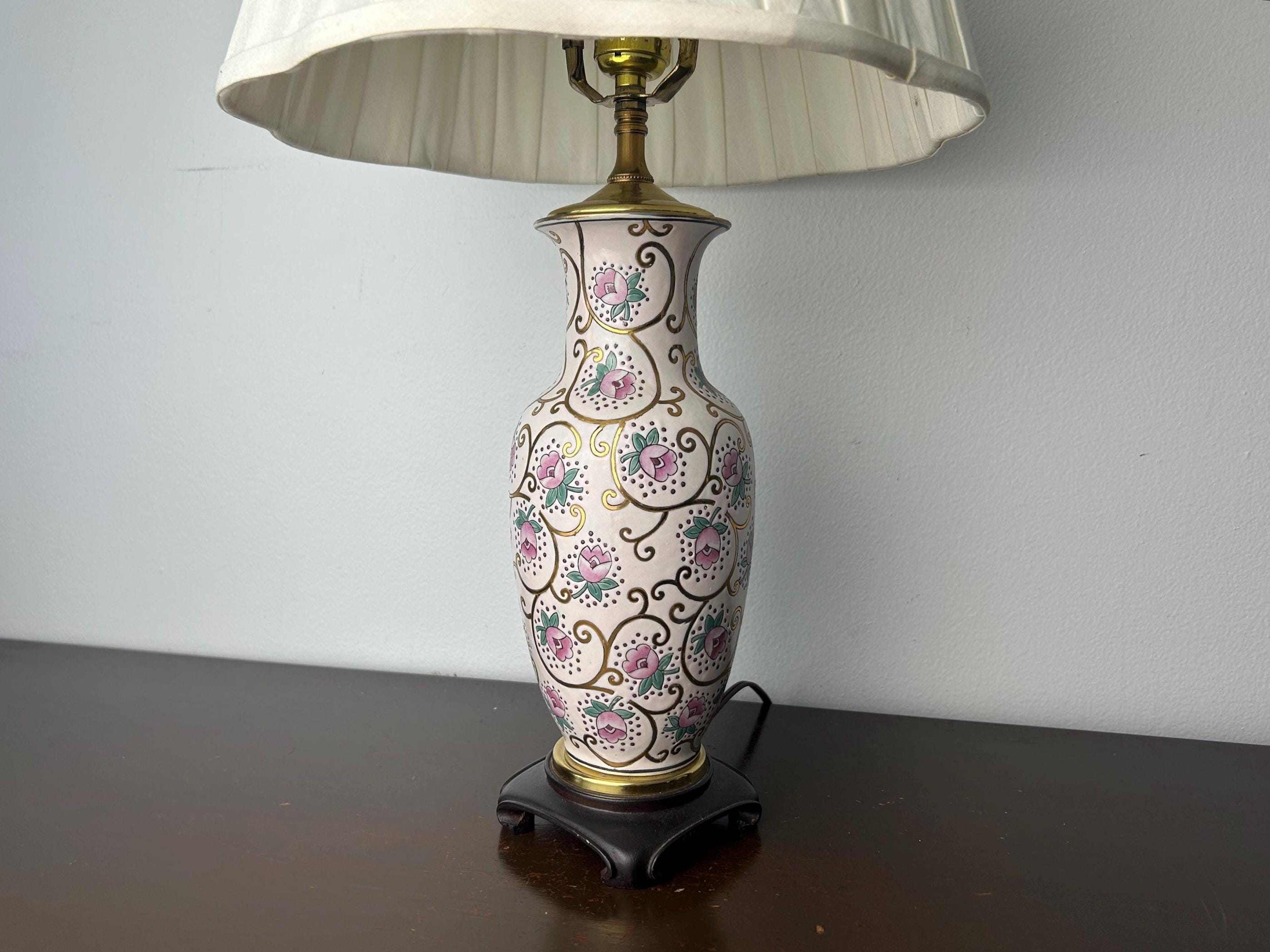 Vintage Antique Oriental Porcelain Lamps - Etsy