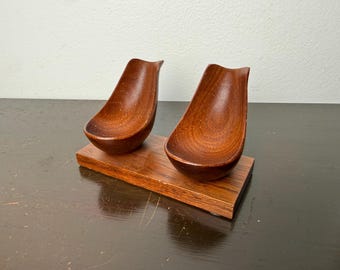 Vintage Savinelli italienischen Holz Doppel Pfeife Rest Halter, Rauchen Weihnachtsgeschenk für ihn