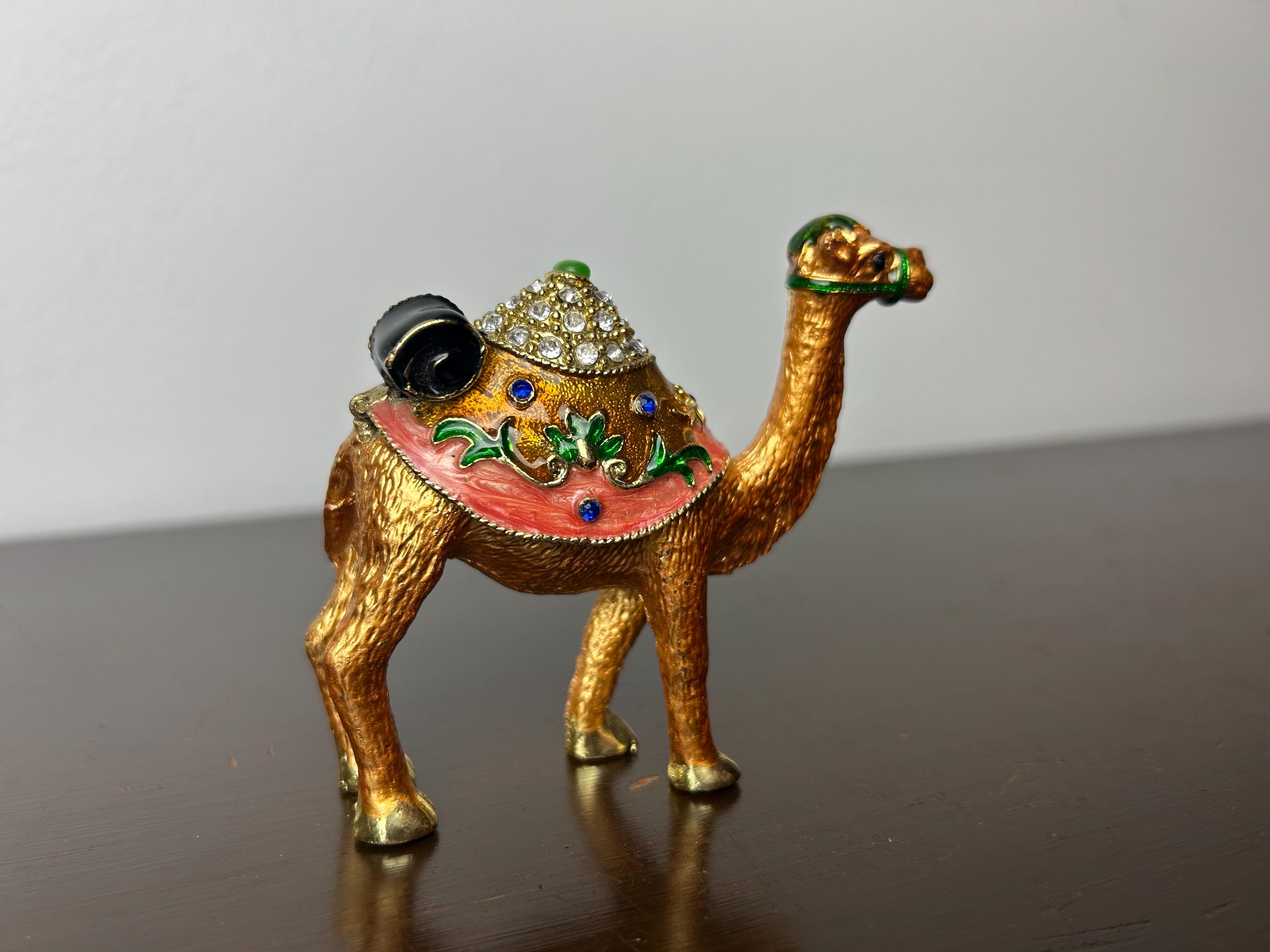 【美品/新品】offenオッフェンpointed-FRIN / CAMEL Vintage Enameled Rhinestone Embellished Small Figural Camel