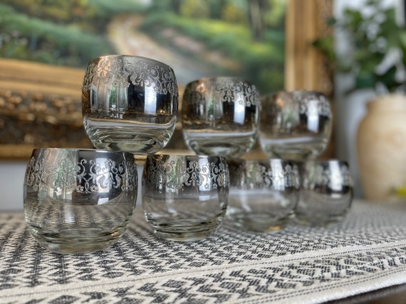 ビンテージロックグラス（スモークグレー）