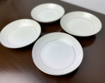 Crown Victoria Lovelace China Fruit/Dessert Bowl 5.5” Set of 4, Mid Century Dinnerware, Japanese Porcelain Small Bowls