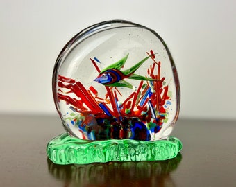 ゼファーアーティストボイス・ランドストロム1985年魚の容器彫刻吹き