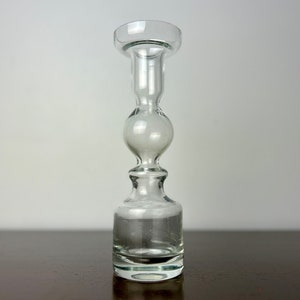 MCM Finnish Candlestick/Pompadour Hooped Art Glass Vase Nanny Still for Riihimäen Lasi, Mid Century Modern/Scandinavian Modern Sculpture