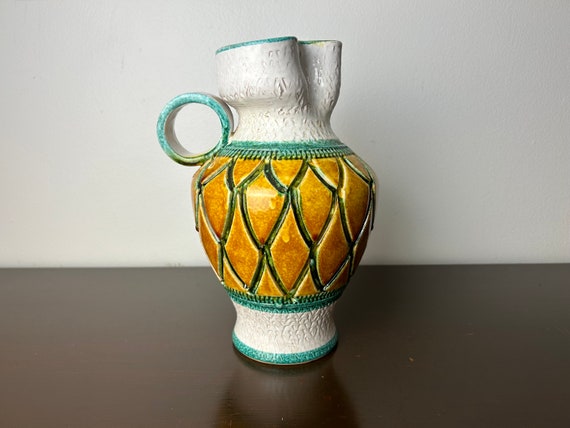 ヴィンテージ ミッドセンチュリー イタリアン テラコッタ マジョリカ