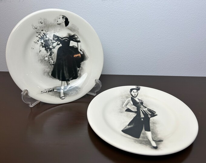 Nieman Marcus Porcelain 100th Annivery Plates, Gien France, Vintage ...