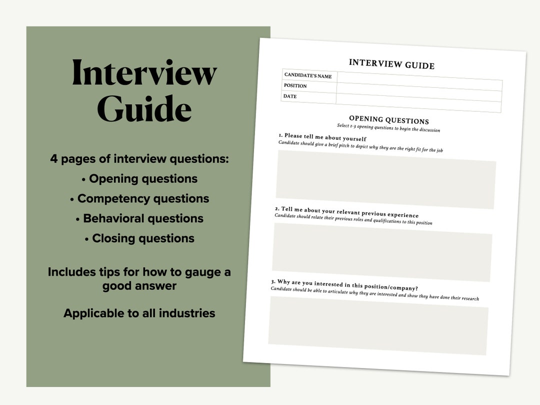 Interview Guide - Etsy