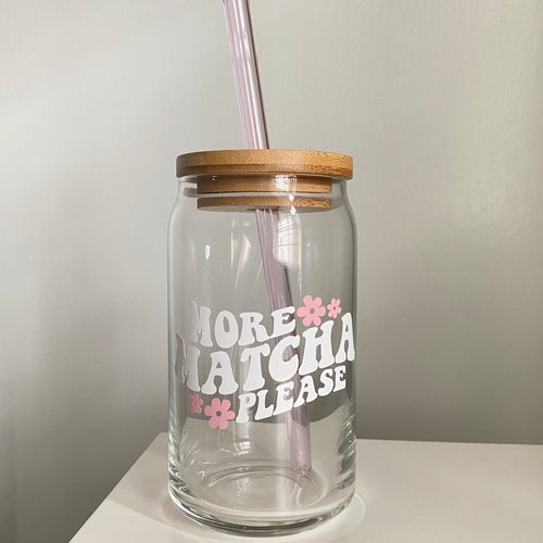 Matcha Cup Matcha Glass Cup Cute Matcha Cup Etsy