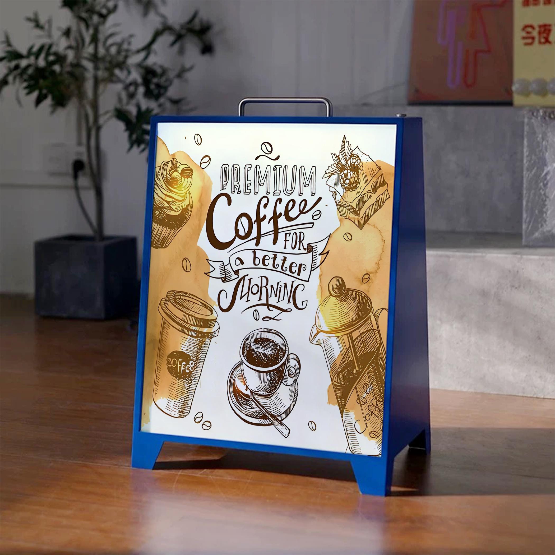 A-frame LED Lightbox Sign | Wireless Portable Advertising ...