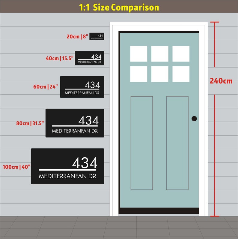 Customized House Number Signs Outdoor Signs Apartment - Etsy