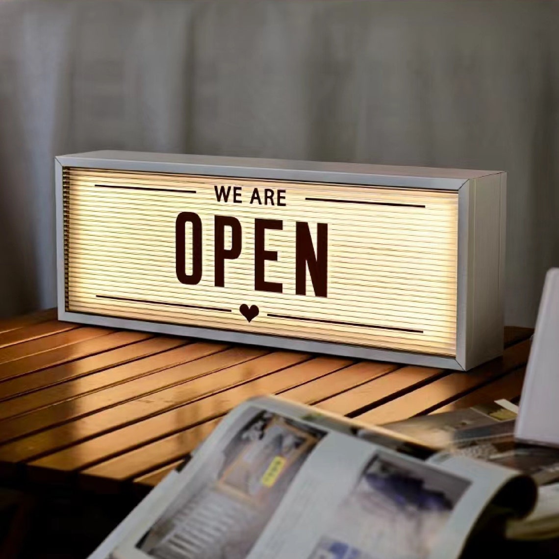 Custom Acrylic Business Logo Light Box,led Store Lights up Sign,modern ...