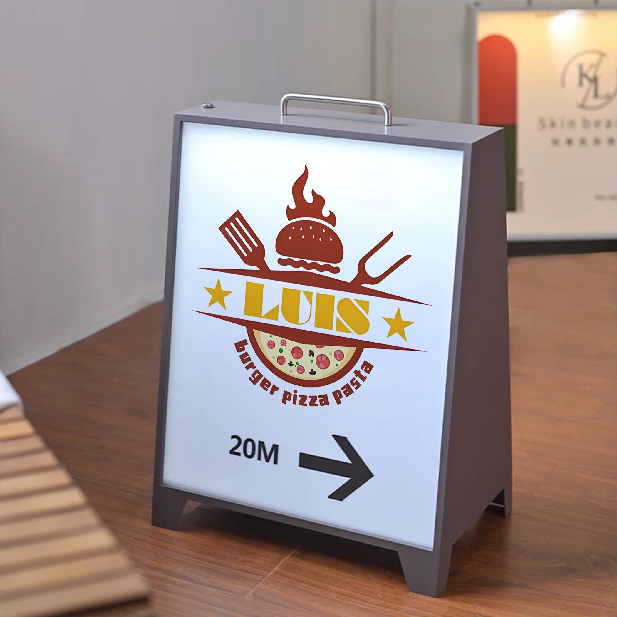 A-frame LED Lightbox Sign | Wireless Portable Advertising ...