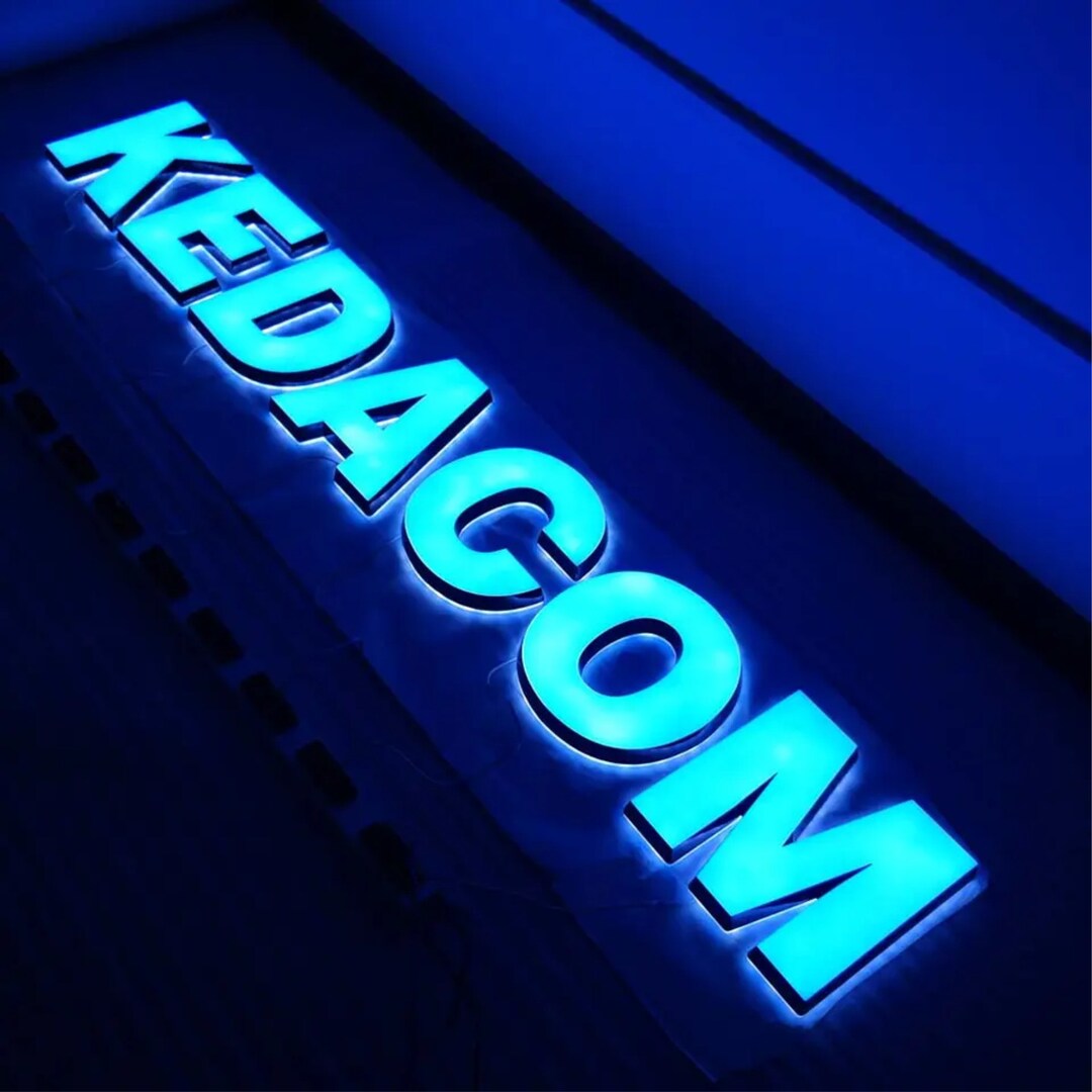 Led Sign Work Logo Custom Business Led Logo Sign,3d Letter Sign Storefront Illuminated ...