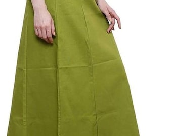 Readymade Saree Petticoats Skirts Sari Innerskirts Cotton Comfort Regular Fit Multi Color Peticoat Inskirts for Women (Free Size)