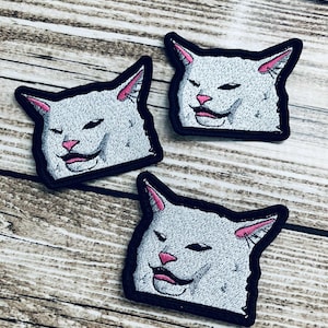 Sarcastic Cat Patch - Sew on, iron on or hook backing
